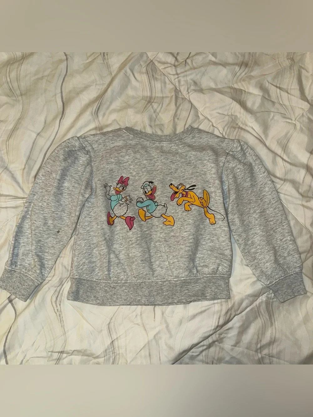Disney Grey Kids Sweatshirt with Mickey & Minnie Graphic